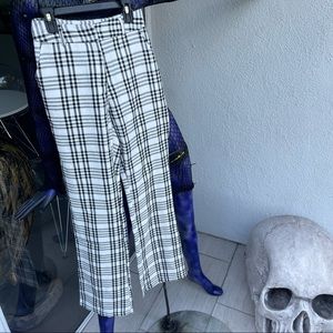 Black and white plaid pants!